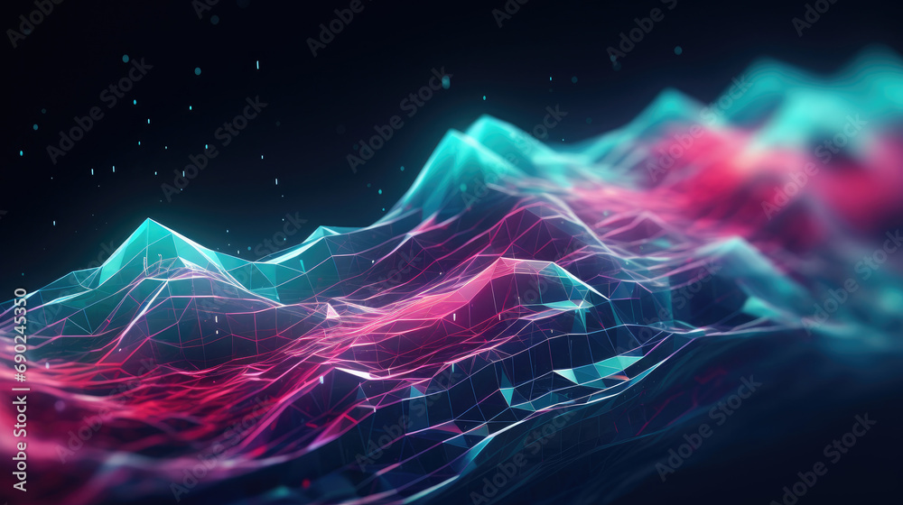 sci-fi futuristic cyber theme: abstract lines and industrial and technological