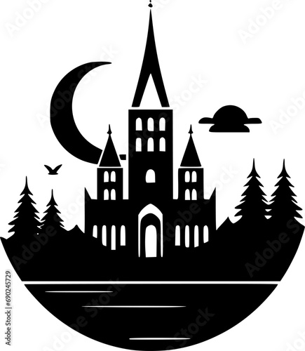 Gothic | Black and White Vector illustration