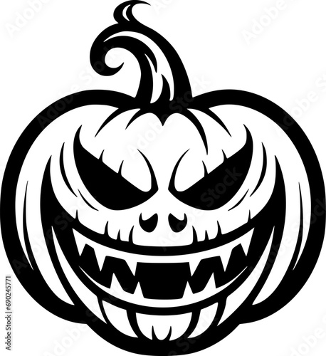 Halloween | Minimalist and Simple Silhouette - Vector illustration