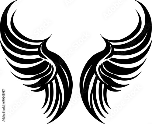 Angel Wings - High Quality Vector Logo - Vector illustration ideal for T-shirt graphic