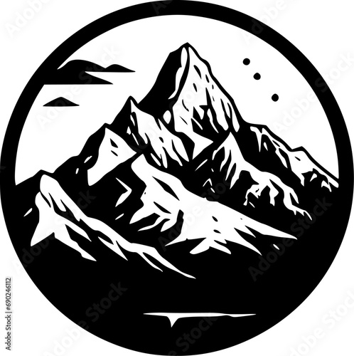 Mountain - High Quality Vector Logo - Vector illustration ideal for T-shirt graphic