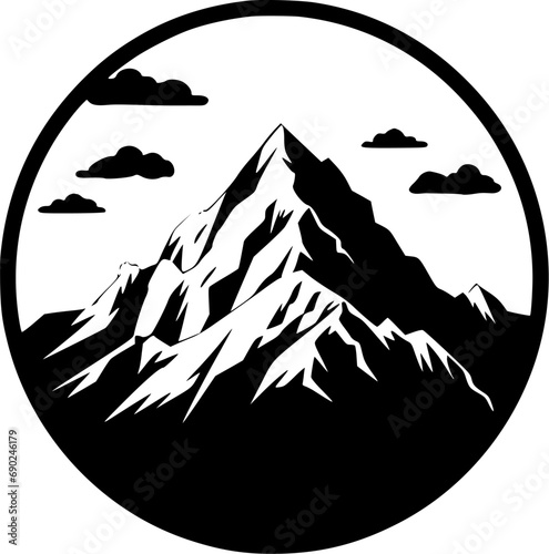 Mountain - High Quality Vector Logo - Vector illustration ideal for T-shirt graphic
