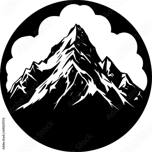 Mountain - High Quality Vector Logo - Vector illustration ideal for T-shirt graphic