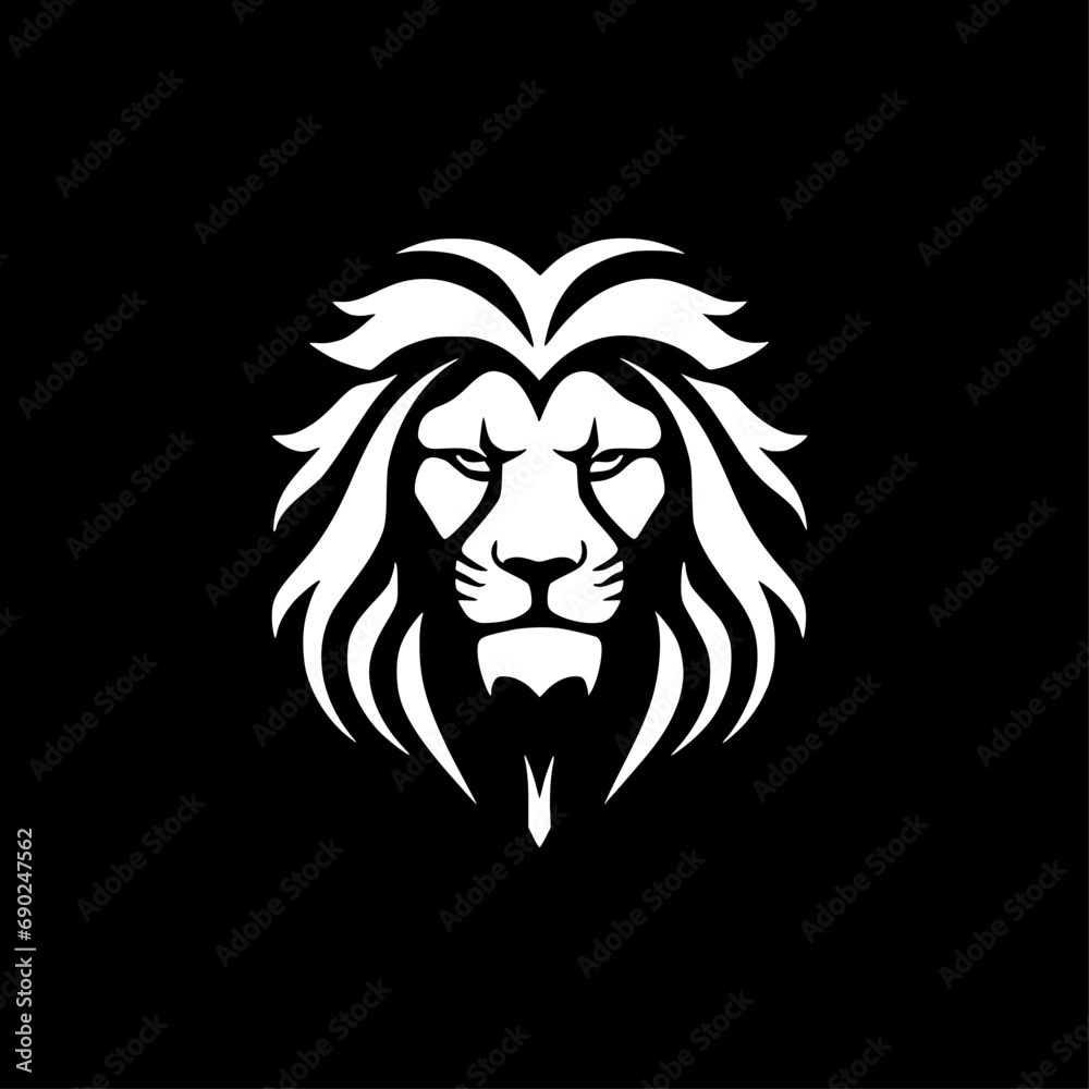 Lion | Black and White Vector illustration Lion | Black and White Vector illustration