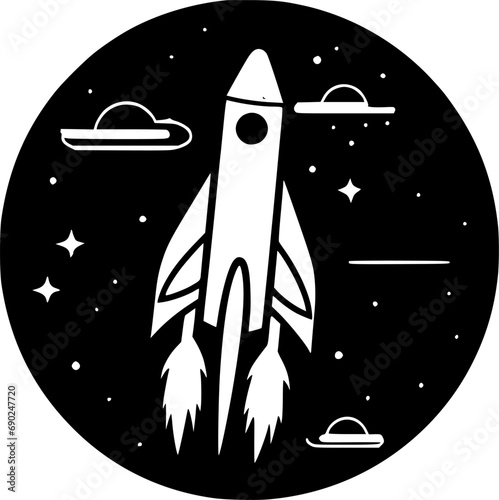 Rocket - High Quality Vector Logo - Vector illustration ideal for T-shirt graphic