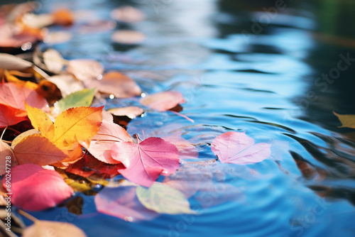 Colourful Leaves near Water