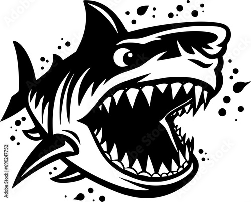 Shark - High Quality Vector Logo - Vector illustration ideal for T-shirt graphic