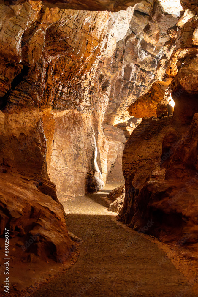 Passage Way Leading into Kents Cavern Prehistoric Caves near Torquay Passage Way Leading into Kents Cavern Prehistoric Caves near Torquay