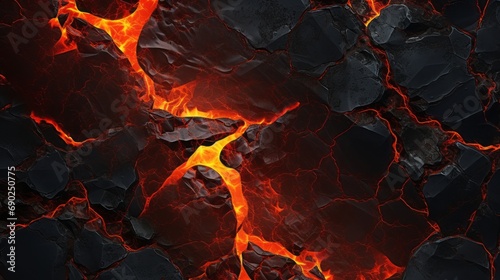 Lava photorealistic background. Capturing the Fiery Essence. Hot, burned.