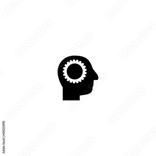 Brainstorming icon isolated on white background