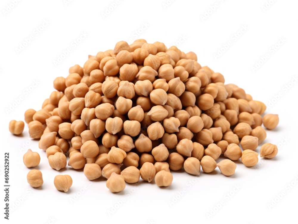 Chickpeas isolated on white background Chickpeas isolated on white background