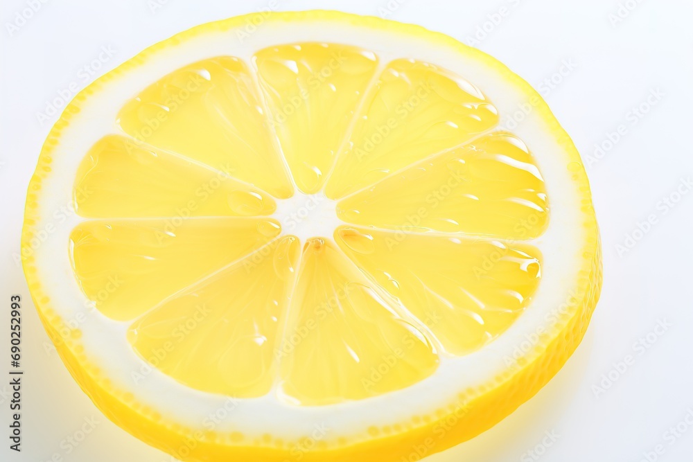 fresh and delicious lemon isolated on white background Generative AI fresh and delicious lemon isolated on white background Generative AI