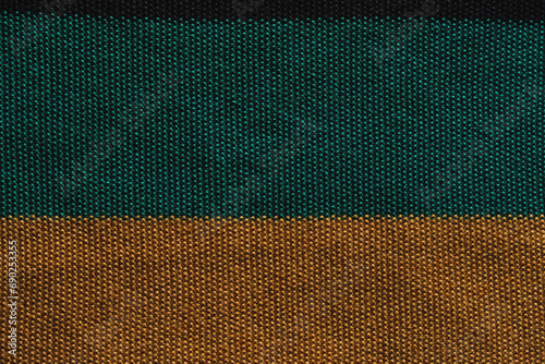 Background of knitting patterns front and back stitch.Top view, close-up. Handmade knitting wool or cotton fabric texture. 