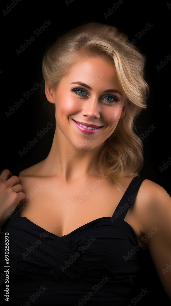 Seductive Boudoir: Confident Blonde Model in Intimate Setting Seductive Boudoir: Confident Blonde Model in Intimate Setting