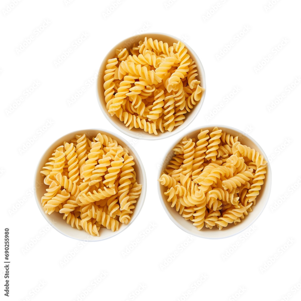 fusilli pasta isolated on transparent background fusilli pasta isolated on transparent background
