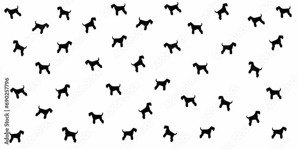 vector miniature schnauzer background vector miniature schnauzer background