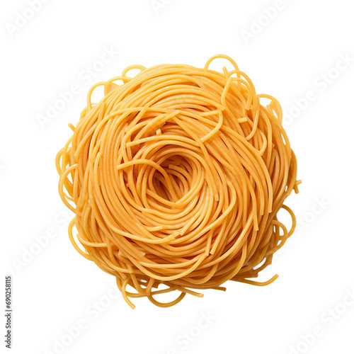 spaghetti pasta isolated on transparent background