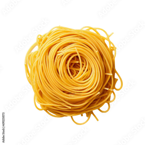 spaghetti pasta isolated on transparent background
