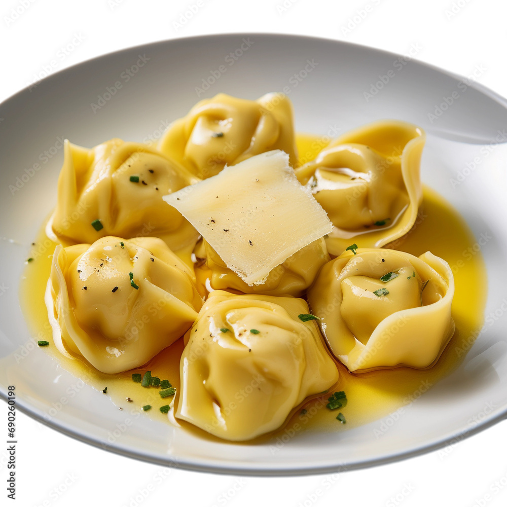 tortellini with butter and parmesan cheese isolated on transparent background tortellini with butter and parmesan cheese isolated on transparent background