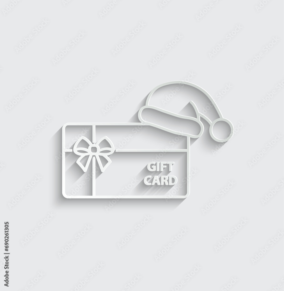 gift card icon vector birthday gift Christmas gift certificate icon gift card icon vector birthday gift Christmas gift certificate icon