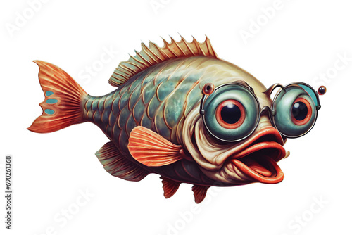 Mad Smiling Fish (PNG 10800x7200) © CreativityMultiverse