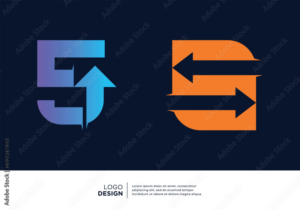 Collection of Number 5 Logo designs for business finance and investment. Collection of Number 5 Logo designs for business finance and investment.