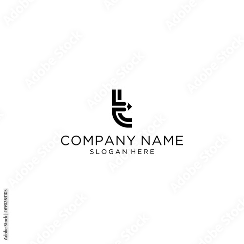 initial T pencil logo design vector