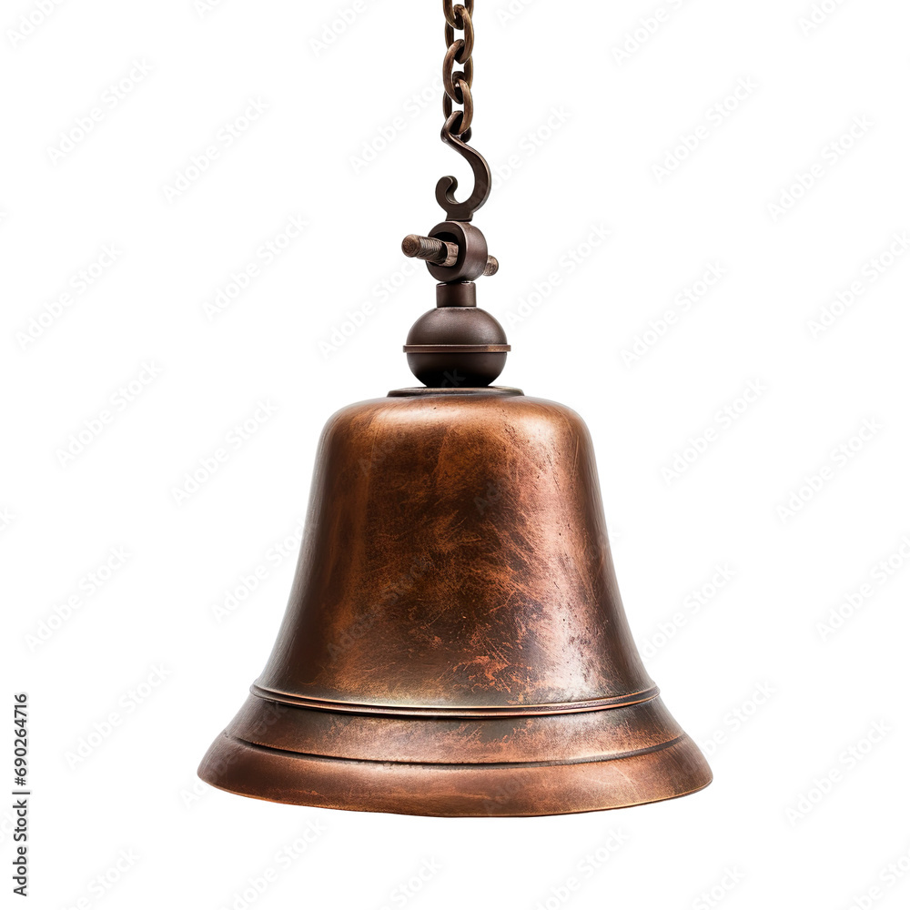 Rustic Bronze bell isolated on transparent background. Rustic Bronze bell isolated on transparent background.