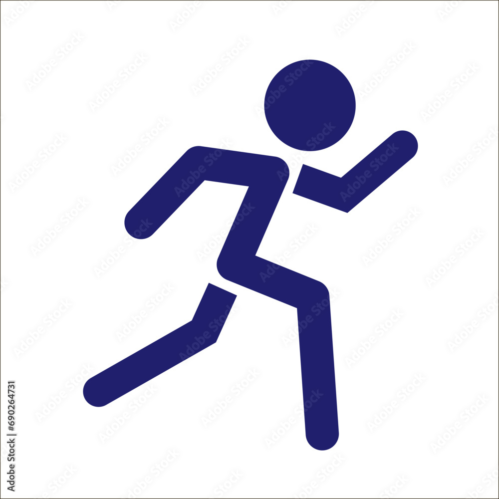Running man. simple icon. Vector. Running man. simple icon. Vector.