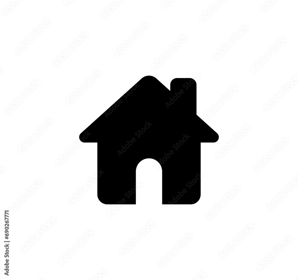 House icon. Vector home page button icon. House icon. Vector home page button icon.
