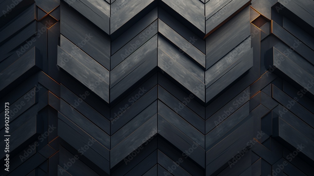 a  background featuring a symmetrical pattern of dark, contemporary bricks, creating a sleek and modern design element for your projects. - obrazy, fototapety, plakaty 