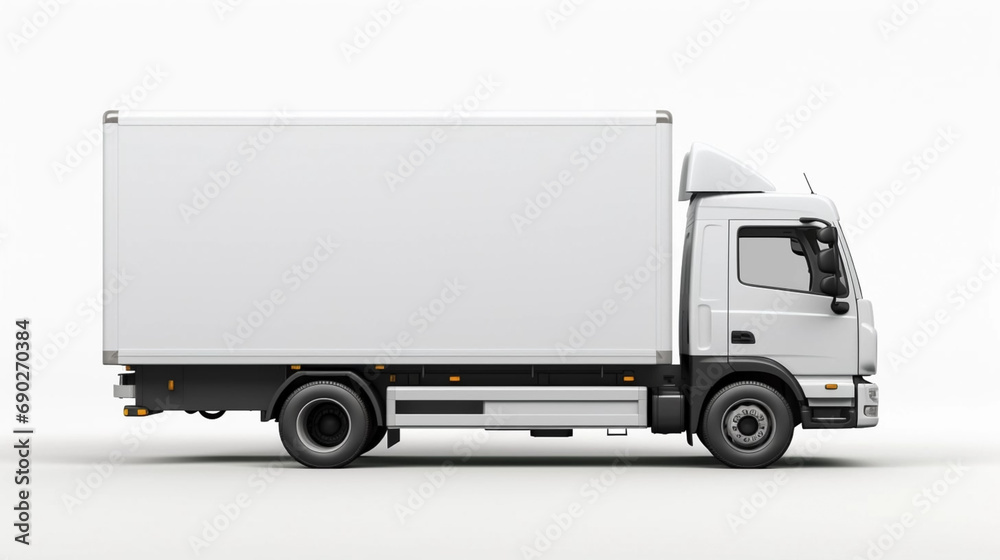 copy space, stockphoto,white delivery truck side view cargo truck advertising. Side view of a big white truck with an even light background. Copy space available. Template for transportation company. copy space, stockphoto,white delivery truck side view cargo truck advertising. Side view of a big white truck with an even light background. Copy space available. Template for transportation company.