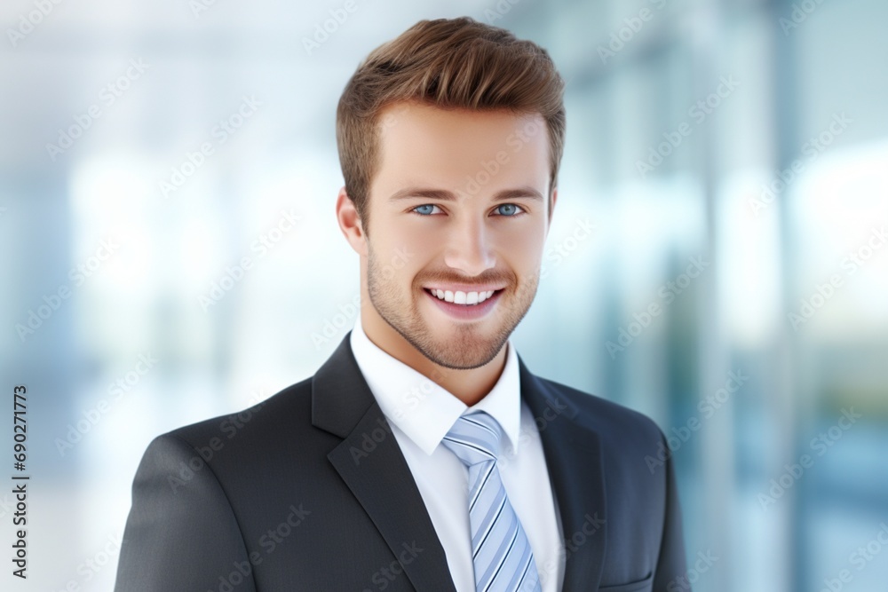 Confident Businessman Smiling at the Camera Confident Businessman Smiling at the Camera
