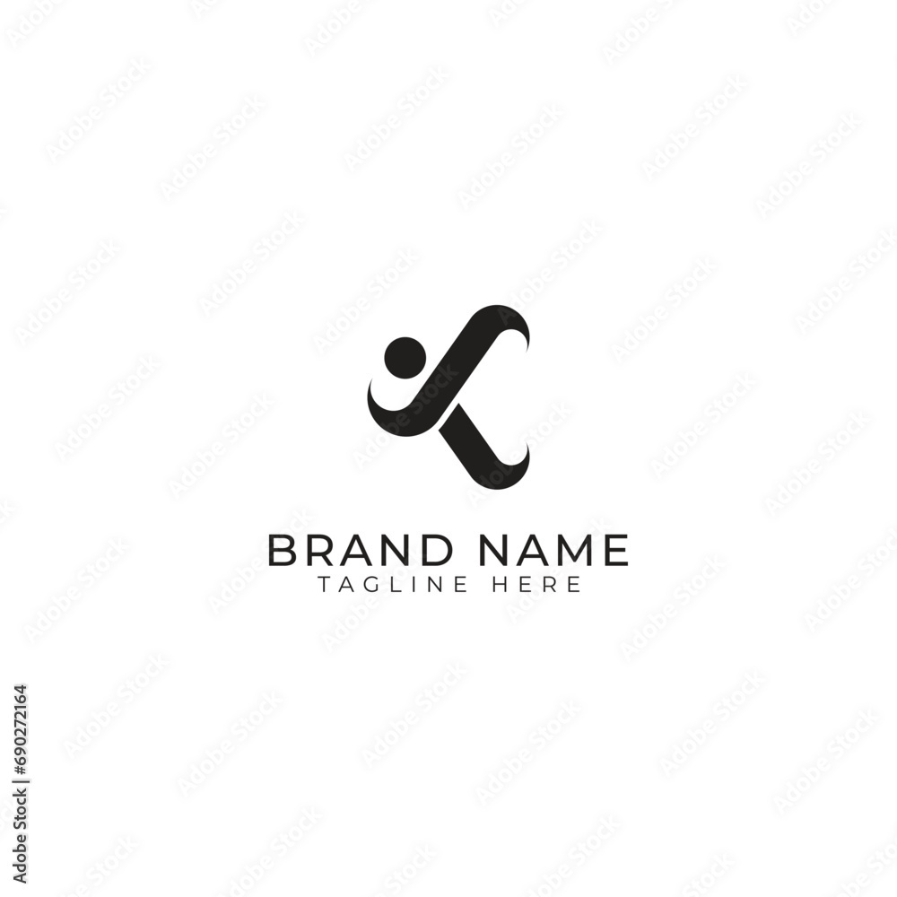 Fototapeta premium KS, SK, K, S Letters Abstract Logo Monogram