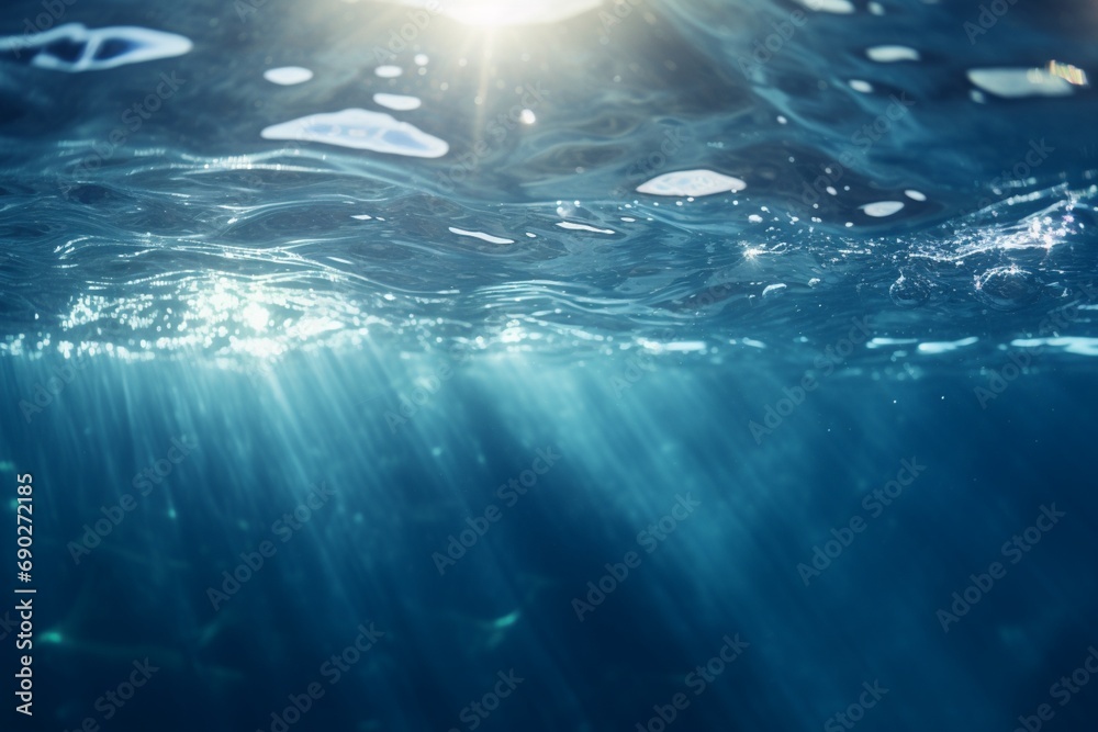 Fototapeta premium The Playful Dance of Sunlight and Water