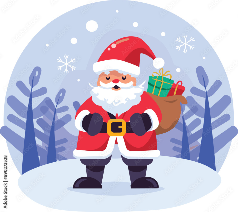 santa claus with a bag santa claus with a bag
