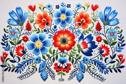 Hungarian vintage embroidery photo