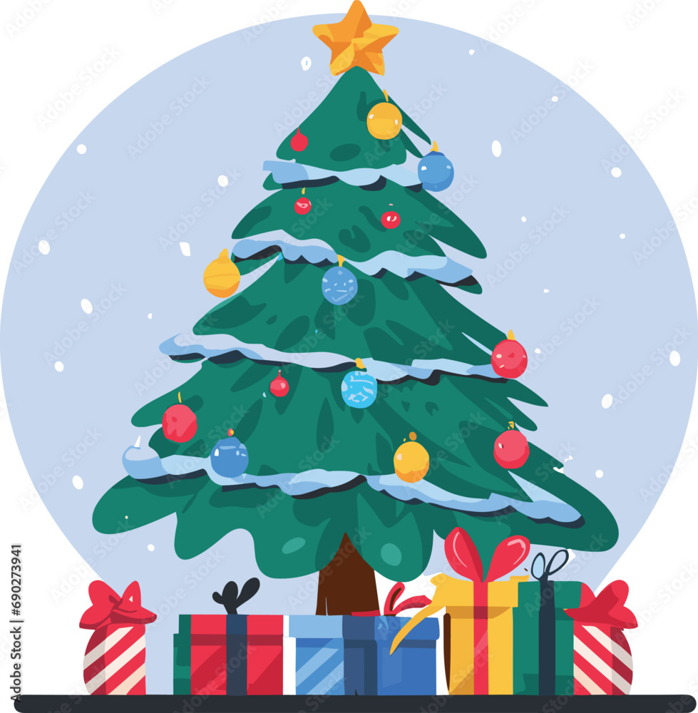 Christmas tree with more gifts Christmas tree with more gifts