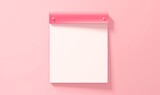 flat illustration pink single post-it 