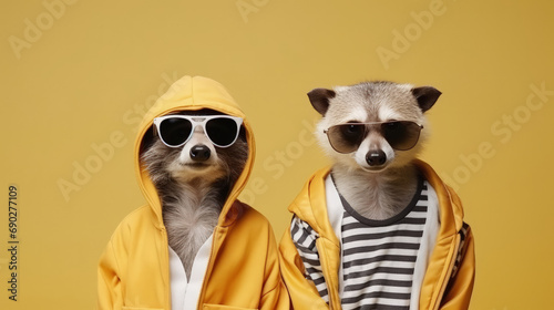 Outlaw Animals: Creative Concept of Animals in Criminal Fashion for Advertisement