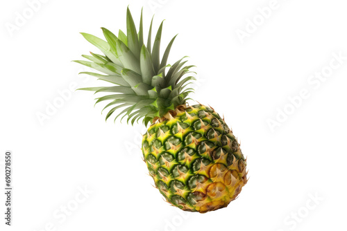 Fresh Pineapple Fruit Isolated on Transparent, PNG