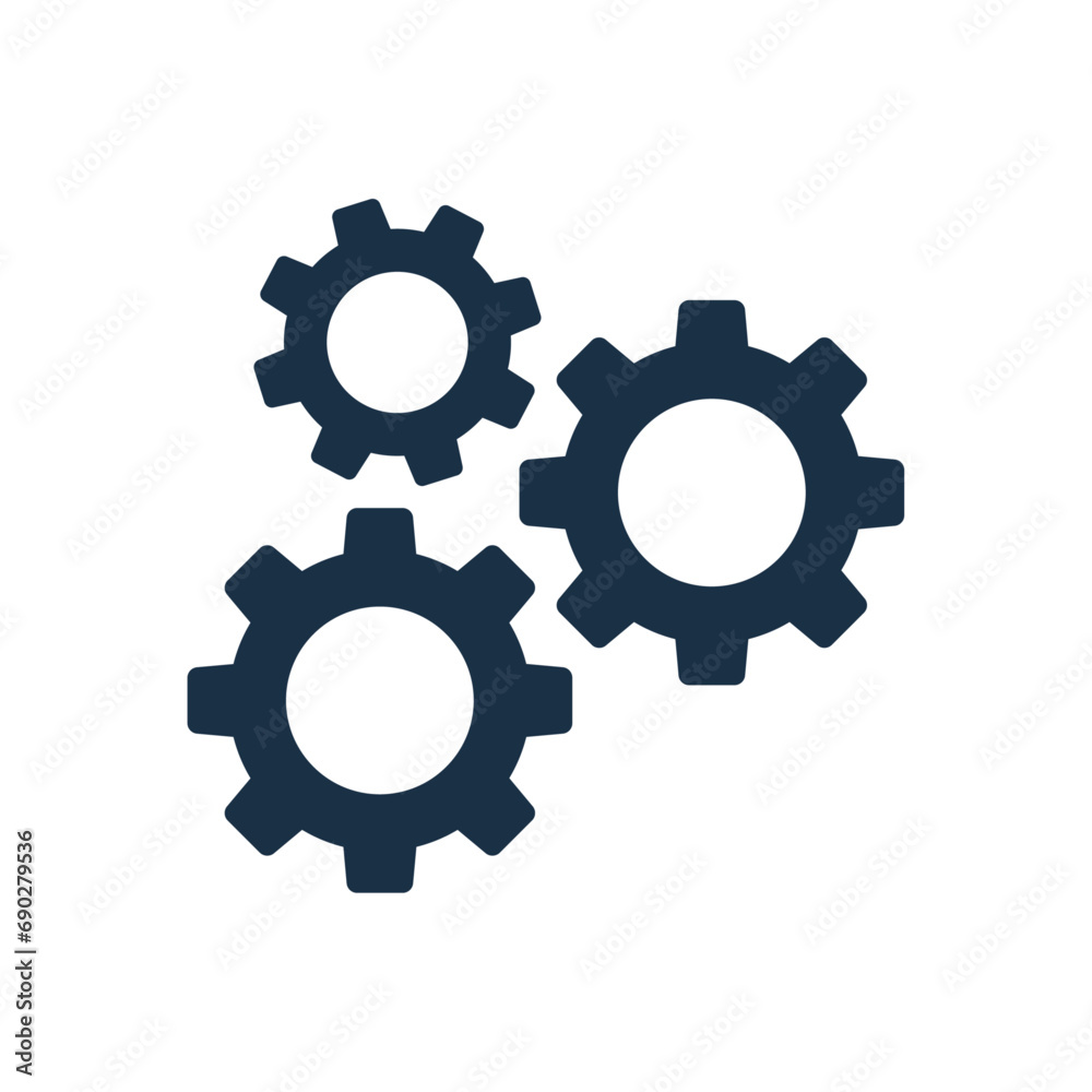 Settings icon. Gear icon vector. Functions symbol Settings icon. Gear icon vector. Functions symbol