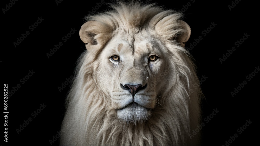 portrait of a lion