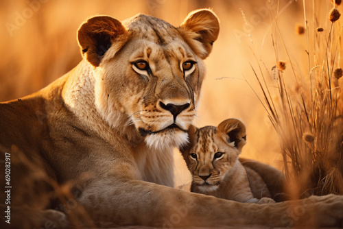 Predator´s love. Lioness and cub © Ahmed