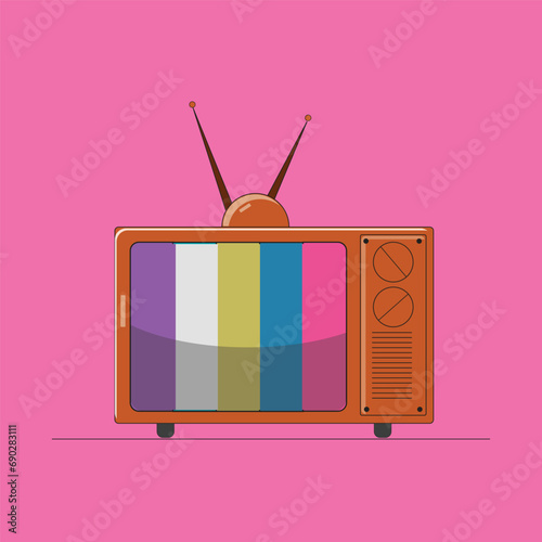 retro tv set