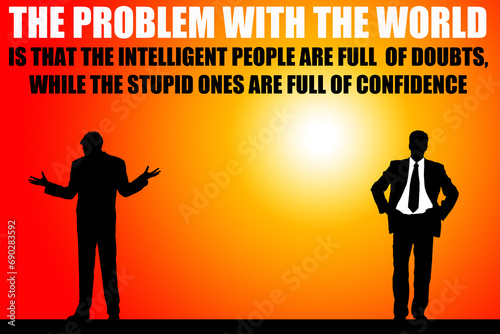 intelligent and stupid people