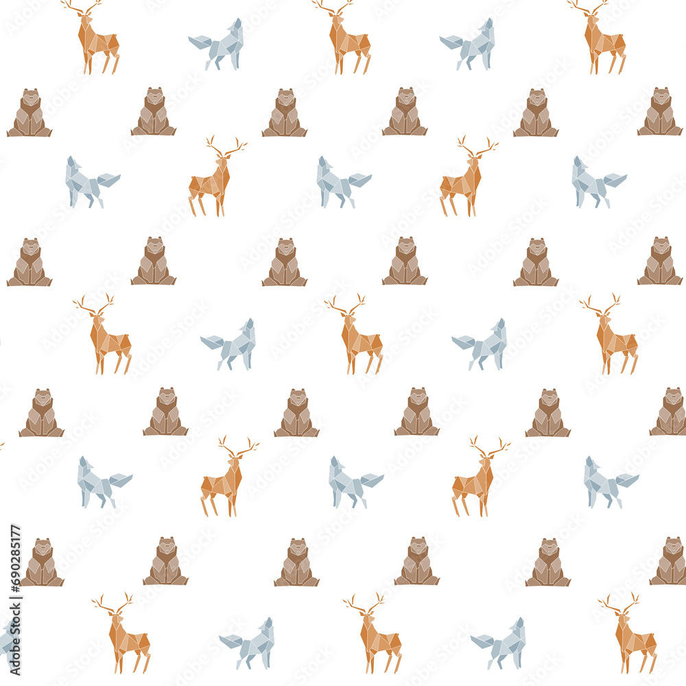 Fototapeta premium Muster/ Pattern, Waldthema 
