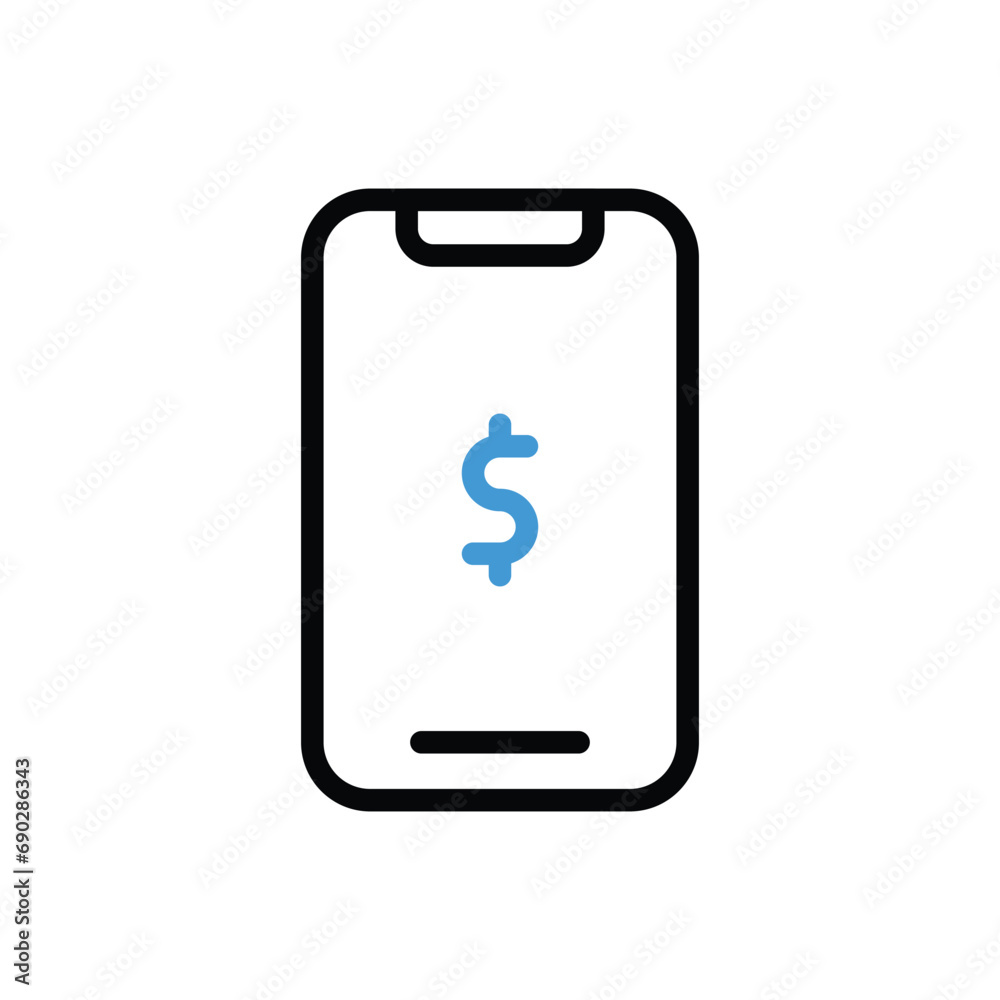 Mobile Payment icon vector srock illustration Mobile Payment icon vector srock illustration