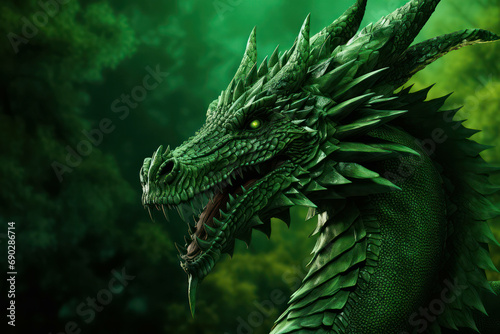 Big illustration legend fantasy dragon monster red flying beast myth creature mythology animal © VICHIZH