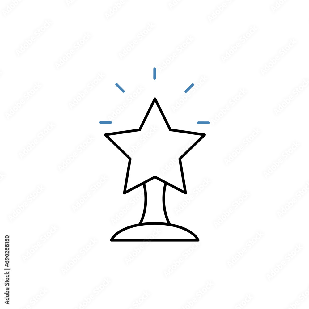 prize concept line icon. Simple element illustration. prize concept outline symbol design. prize concept line icon. Simple element illustration. prize concept outline symbol design.